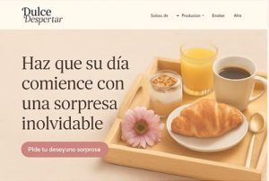web para emprendedores de desayuno sorpresa