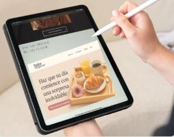 Mockup Diseño web venta de desayuno