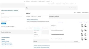 Mockup Diseño web portal de matrícula